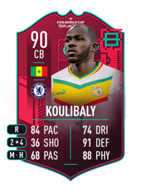 Kalidou Koulibaly FIFA WC Path To Glory 90 OVR