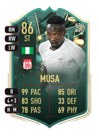 Ahmed Musa WINTER WILDCARDS 86 OVR