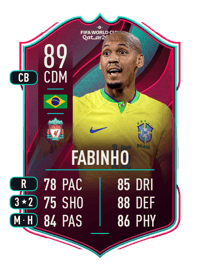 Fabinho World Cup Star 89 OVR