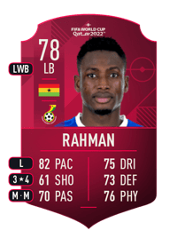 Baba Rahman World Cup Player 78 OVR