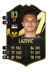 Darko Lazović Team of the Week 83 OVR