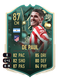 Rodrigo Javier De Paul WINTER WILDCARDS 87 OVR