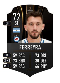 Facundo Ferreyra CONMEBOL LIBERTADORES 72 OVR