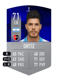 Guillermo Ortíz CONMEBOL SUDAMERICANA 71 OVR