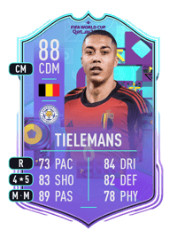 Youri Tielemans World Cup Phenoms 88 OVR