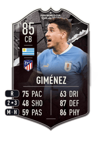 José María Giménez World Cup Showdown 85 OVR