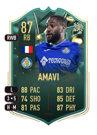 Jordan Amavi WINTER WILDCARDS 87 OVR