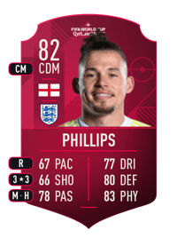 Kalvin Phillips World Cup Player 82 OVR