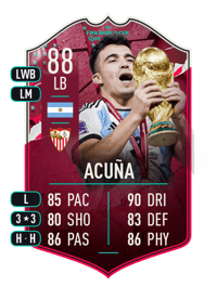 Marcos Acuña World Cup Showdown Plus 88 OVR