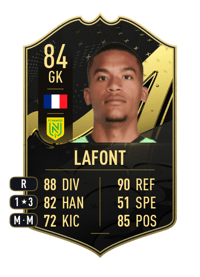 Alban Lafont Team of the Week 84 OVR