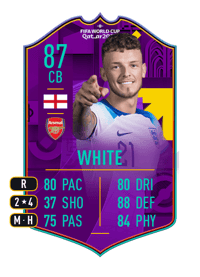 Benjamin White Road to World Cup 87 OVR