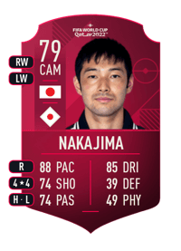 Shoya Nakajima World Cup Player 79 OVR