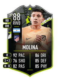 Nahuel Molina SHOWDOWN PLUS 88 OVR