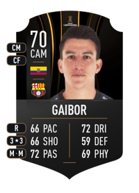 Fernando Gaibor CONMEBOL LIBERTADORES 70 OVR