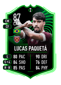 Lucas Paquetá UECL Road to the Knockouts 87 OVR