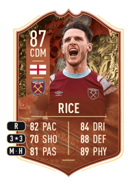 Declan Rice FUT CENTURIONS 87 OVR
