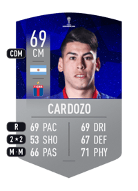 Agustín Cardozo CONMEBOL SUDAMERICANA 69 OVR