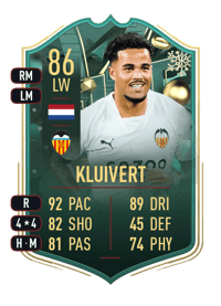 Justin Kluivert WINTER WILDCARDS 86 OVR