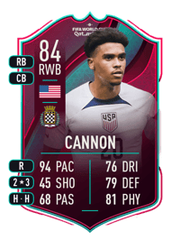 Reggie Cannon World Cup Star 84 OVR