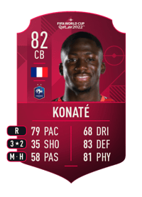 Ibrahima Konaté World Cup Player 82 OVR