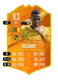 Jean-Pierre Nsame Domestic Man of the Match 83 OVR