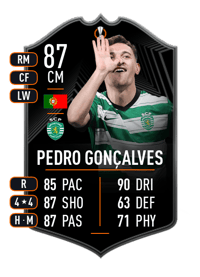 Pedro Gonçalves UEFA Europa League MOTM 87 OVR
