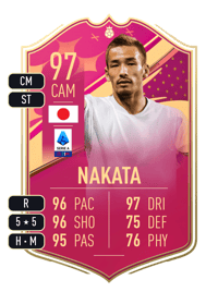 Hidetoshi Nakata FUTTIES Heroes 97 OVR