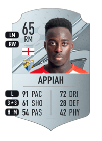 Arvin Appiah Rare 65 OVR