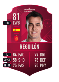 Reguilón World Cup Player 81 OVR
