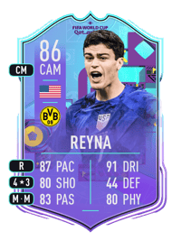 Giovanni Reyna World Cup Phenoms 86 OVR