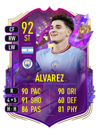 Julián Álvarez FUT Future Stars 92 OVR