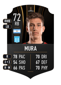 Facundo Mura CONMEBOL LIBERTADORES 72 OVR