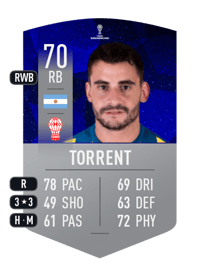 Fernando Torrent CONMEBOL SUDAMERICANA 70 OVR