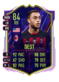 Sergiño Dest Ones to Watch 84 OVR