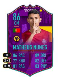 Matheus Nunes Road to World Cup 86 OVR