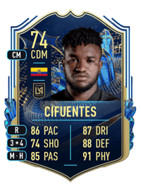 José Cifuentes Team of the Season 74 OVR