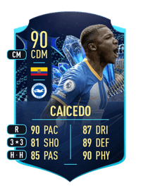 Moisés Caicedo TEAM OF THE SEASON MOMENTS 90 OVR