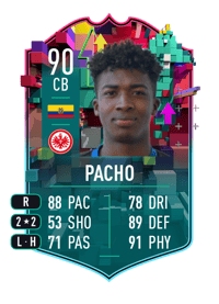 William Pacho Level Up 90 OVR