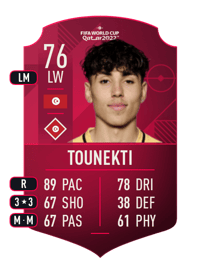 Sebastian Tounekti World Cup Player 76 OVR