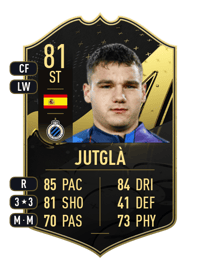 Jutglà Team of the Week 81 OVR