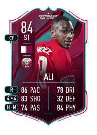Almoez Ali World Cup Star 84 OVR