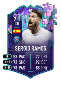 Sergio Ramos Flashback Player 91 OVR