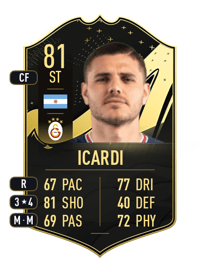 Mauro Icardi Team of the Week 81 OVR
