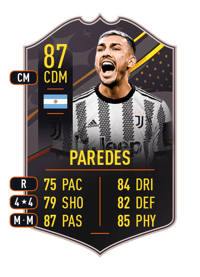 Leandro Paredes STORYLINE 87 OVR