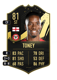 Ivan Toney Team of the Week 81 OVR