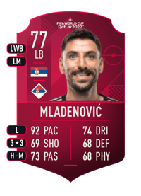 Filip Mladenović World Cup Player 77 OVR