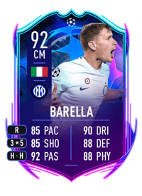 Nicolò Barella UCL ROAD TO THE FINAL 92 OVR