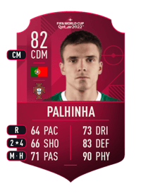 Palhinha World Cup Player 82 OVR