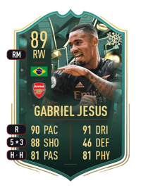 Gabriel Jesus WINTER WILDCARDS 89 OVR