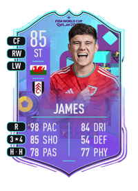 Daniel James World Cup Phenoms 85 OVR